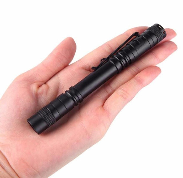 XPE-R3 mini LED flashlight pen led torch super white 1200LM Lamp Clip Mini Penlight Flashlight Torch