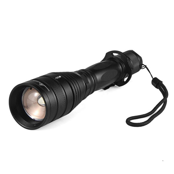 XHP-50 LED Flashlight 5-Mode Zoomable Torches Bright 3800 lumens Flash Light For Camping Hunting Aluminum Alloy Black