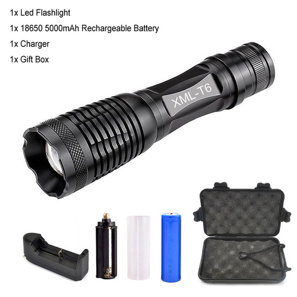 LED torch LED Flashlight CREE XM-L2 3800 Lumens High Power Focus Zoomable LED Cycling Bike Bicycle Front Head Light