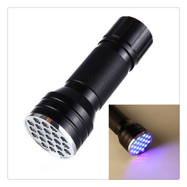 21 LED UV Ultra Violet Blacklight Pocket Flashlight Mini Torch Light Portable Lamp for Spotting Scorpions and Bed Bugs