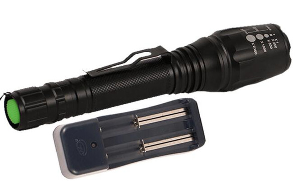 5 Modes Tactical XML-T6 Flashlight Zoom LED Flashlight Torch for hunting cycling