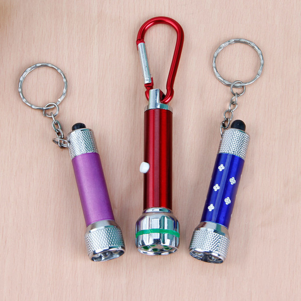 Five lamp flashlight portable key button lamp electronic promotion small gift wholesale