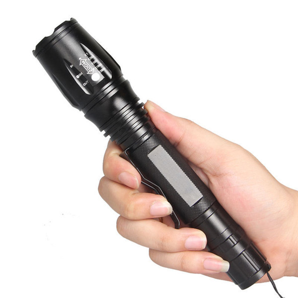 1600LM CREE XM-L T6 LED Flashlight Torch Adjustable Focus Zoom Light Lamp 5 Modes