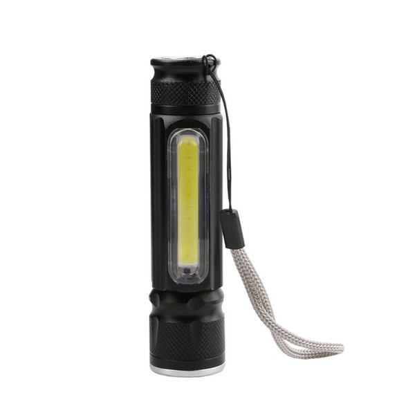 Rechargeable LED Flashlight & Work Light, Magnetic Base, Telescopic dimming, 4 files control, Emergency, Hiking, Traveling, Blackouts