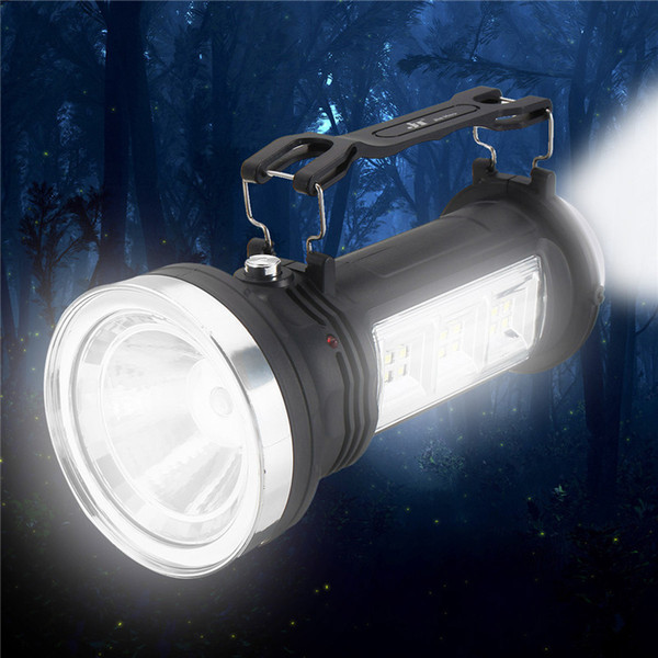 Solar LED Lantern Flashlight Portable USB Rechargeable Camping Lamp Super Bright 3 Mode Outdoor Searchlight Emergency Lamp