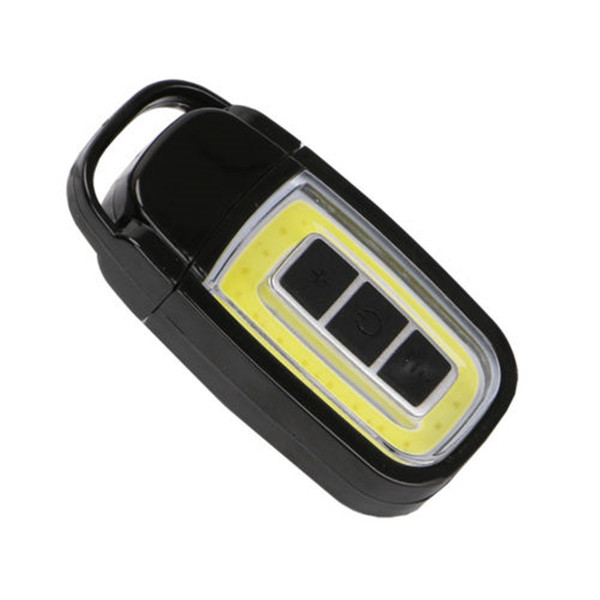 50pcs 3 Mode Rechargeable USB Mini Flashlight COB LED Torch Light Portable Key Chain EDC Light Flashlight