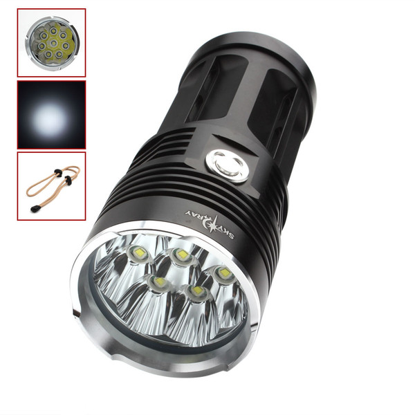 Outdoor Waterproof 4-Mode 1700LM 8 x XML T6 LED Flashlight Torch Lamp for Hunting / Camping / Hiking LEF_032