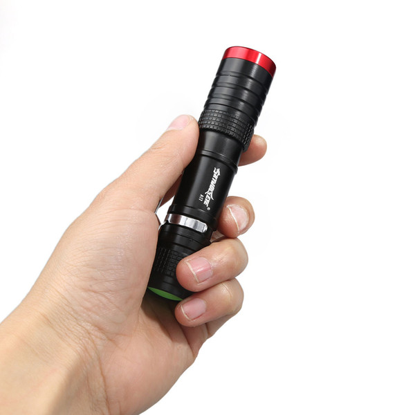 SKYWOLFEYE 500LM 3-Mode XPE LED 14500 Flashlight Zoomable Torch Lamp Light Outdoor LEF_70E