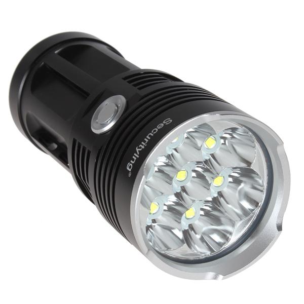 SecurityIng 4200LM 7x XM-L T6 LED Super Bright Water Resistant 3 Modes Flashlight NO Mode Memory LEF_SA2