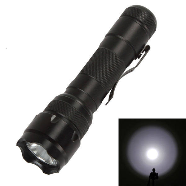 WF-502B LB-XL T6 LED 5W 5 Modes Focus Black Flashlight Click Button Rechargeable Battery 6061T Aluminum Alloy LEF_202