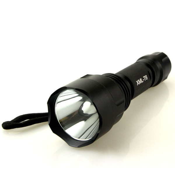 led flashlight 5000 lumens cree xml t6 torch lamp flashlights powered by 1 piece 18650 battery