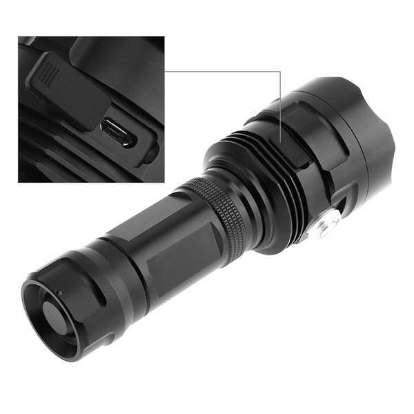 SecurityIng Super Bright 18x XM-L T6 LED 9000Lumens Waterproof Flashlight Torch with 6 Modes Light Support USB charging LEF_S12