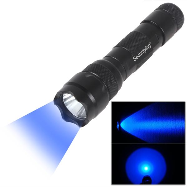 502B Mini Blue Light LED 200 Lumens Night Vision Torch Flashlight for Fishing / Hunting LEF_SD3