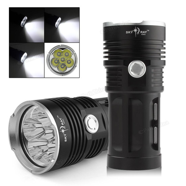 Waterproof 6x CREE XM-L XML T6 LEDs 3 Modes 8500 Lumen Outdoor LED Flash Lamp Flashlight LEF_024