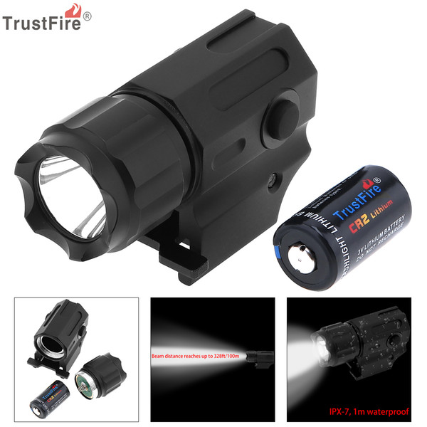 TrustFire Waterproof G03 XP-G R5 LED 210LM Tactical Flashlight Military Weapon Lights + CR2 3V 750mAh Lithium Battery LEF_71G