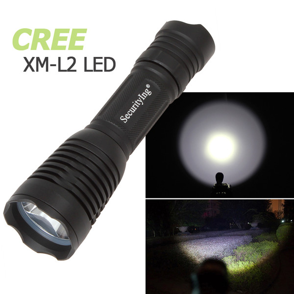 1200Lm CREE XM-L2 U2-1A LED 5 Modes Handheld Aluminum Alloy Flashlight for Hiking / Fishing / Camping LEF_SG0