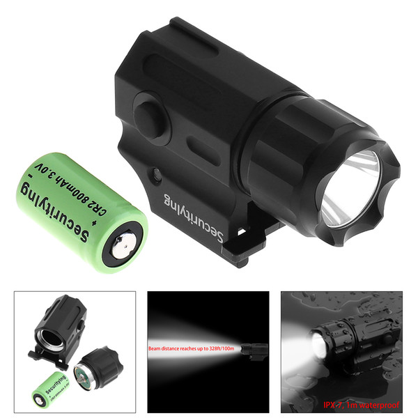 Securitylng Waterproof G03 XP-G R5 LED 210LM Tactical Flashlight Military Lights with 2 Modes Light + CR2 3V 800mAh Lithium Battery L