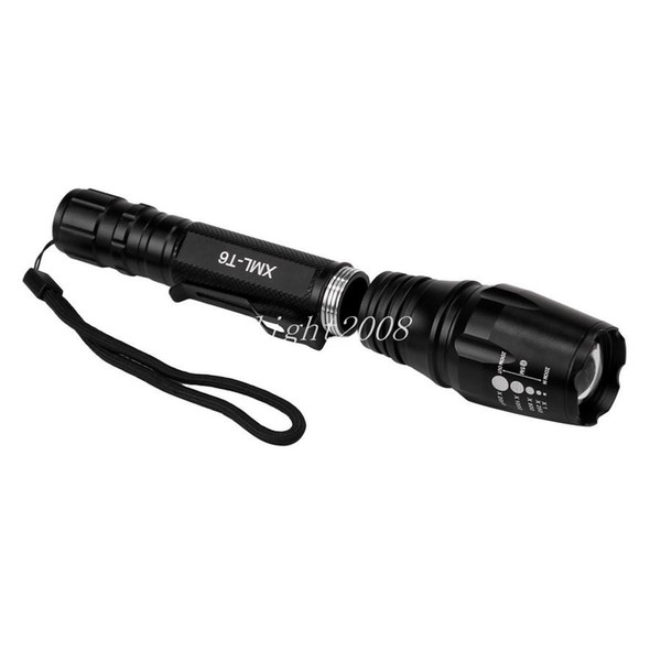 The Longer Torch E3 CREE T6 Tactical Flashlights 2500 Lumens L2 Torch Adjustable Focus Zoom Rechargeable Flash light Extended Edition B225