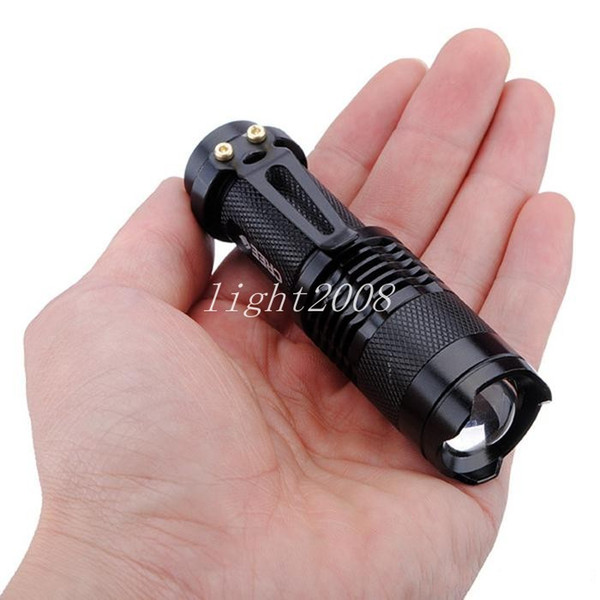 Wholesale - UltraFire Mini Flashlight 300LM CREE Q5 LED Zoom In/Out Torch 3-Mode 14500