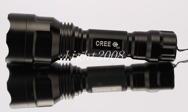 UltraFire C8 Cree XM-L Q5 5-Mode 1200LM Camping LED Flashlight Torch 18650 Light Lamp Free Shipping