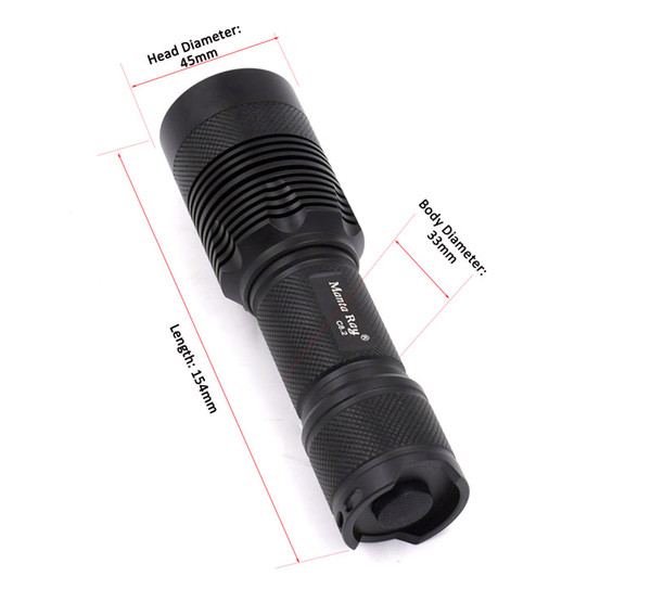 MantaRay C8.2 XHP70.2 Generation Strong Light 3800 Lumen Outdoor Search Flashlight 26650