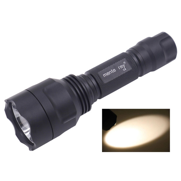 Yellow Light Manta Ray C8 XM-L T6 LED 1000 Lumens Super Bright Torch Flashlight