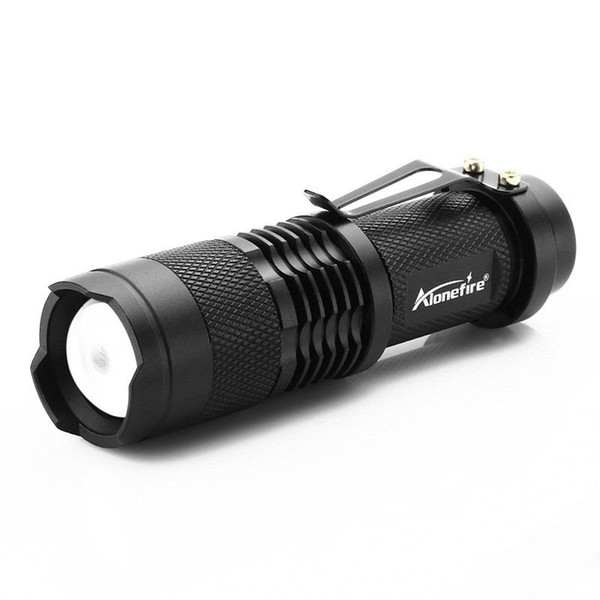 wholesale new arrive Mini LED Torch 7W 1200LM CREE XPE Q5 LED Flashlight Adjustable Focus Zoom Flash Light Lamp Free Shipping Wholesale SK68