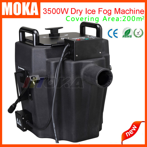 1 Pcs/lot 3500w dry ice smoke machine low ground fog machine stage effect party machine mini water fog dry ice effect