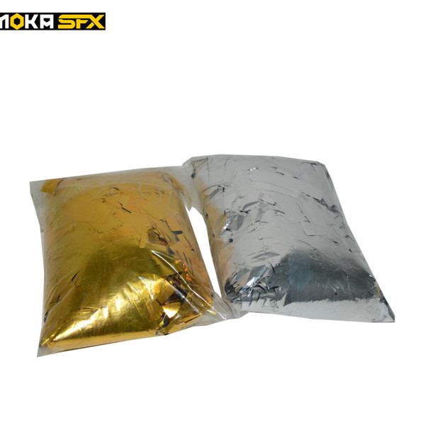 10bags/lot Gold and Silver Mylar Confetti Paper Metallic colored Paper For Confetti Cannon Machine in stage effect