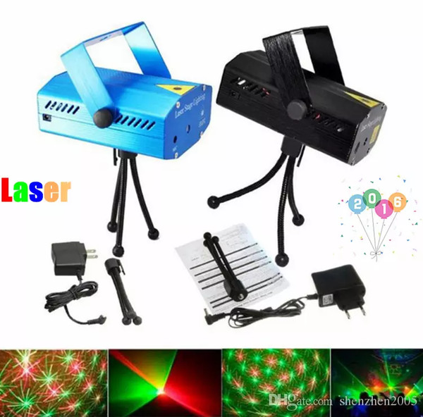 Mini Laser Stage Lighting Effects Led Holiday Sale 150mW Mini Green&Red Laser DJ Party LED Laser Stage Lighting Disco Dance Floor Lights