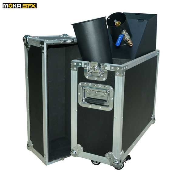 2019 new arrival Flight Case Packing Co2 Confetti cannon machine Stage Special Effect hand control co2 blaster with Gas Pipe