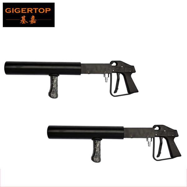 By fedex 2pcs/lot Cheap Price Handhold Co2 Gun DJ Light,3 Meter Hose Hi-Quality Gun Pistol CO2 Stage Light Without Power Stage CO2 dj cannon