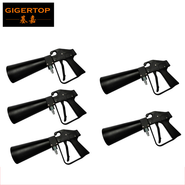 Freeshipping 5 Pack Handhold Co2 Gun DJ Lights 3Meter Hose CO2 Jet Machine DMX Stage Effect Machine Shoot 6-8 Meter Cool Gas Jet TP-T01