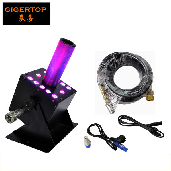 Led Co2 Jet Machine with 12 x 3W RGB 3IN1 Effect Leds Height 8-10 meter Gas in/out Connect DMX 300W Power