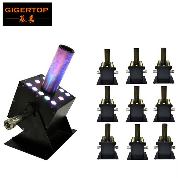 Discount Price 10XLOT 300W DJ Led Co2 Machine DMX Manual Control Powerful RGB Gas Spray Column Easy Jet Angle Lockable Powercon Freeshipping