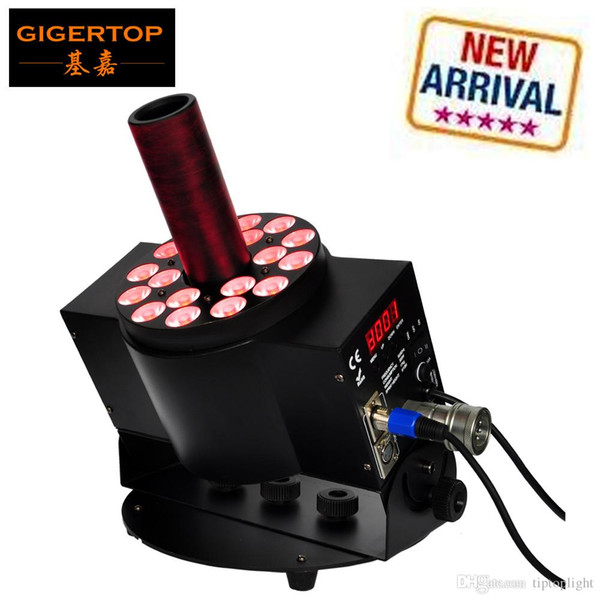 Gigertop New Arrival 18x3W RGB Led CO2 Jet Machine Stage Effect Using 7 DMX Channels/Manual Mode with 6M Good Gas Hose 3PIN XLR TP-T22S