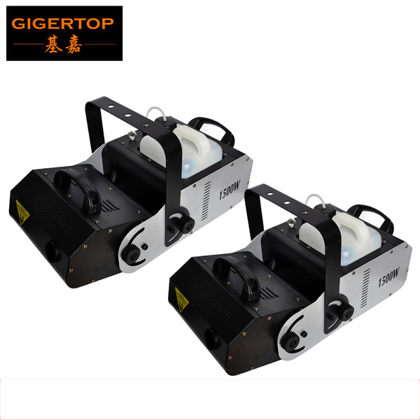 2pcs/lot Multi Angle 1500W Fog Machine Strong Rotate DMX Fog Machine DMX512 (Regularly Time /Regularly Quantitative Optional)