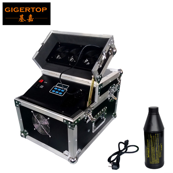 TIPTOP New Design Flightcase 1000W Dual Haze Fog Machine TP-T57 100V/220V Haze Fog Oil DMX Fog/Smoke Machine Wireless/Manual 24hours Working