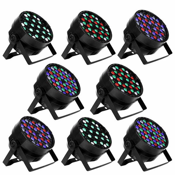 54X3W LED Stage Lights DMX 512 Control LED DJ PAR Light RGBW Stage Lighting Projector Party DJ KTV Bar Stage Club