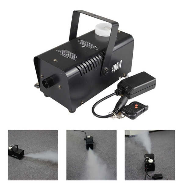 AUCD Mini 400W White Smoke Remote Control Smoke Fog Machine Stage Light Effect W400