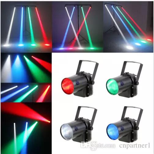 2017 RGB single color Effect 5W LED Beam Spot Light white/ red/green Party DJ Bar Stage Light Pinspot Lights Effect Projector lamps