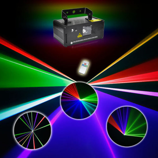 Mini RGB Red Green Blue DMX 512 Remote Sound Projector Stage Equipment Light DJ KTV Show Holiday Laser Lighting DM-RGB400