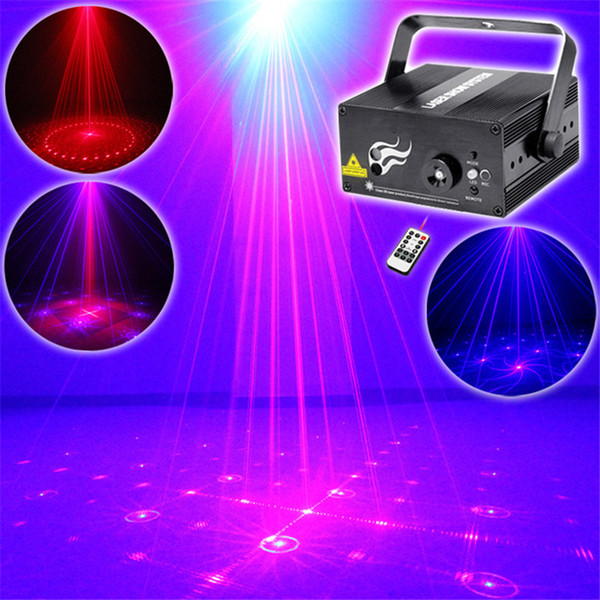 Mini 2 Len 16 RB Red Blue Patterns Projector Stage Equipment Light 3W Blue LED Mixing Effect DJ KTV Show Holiday Laser Stage Lighting L16RB