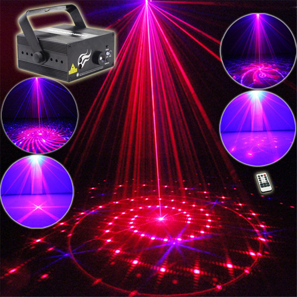 Mini 3 Len 24 RB Red Blue Patterns Projector Stage Equipment Light 3W Blue LED Mixing Effect DJ KTV Show Holiday Laser Stage Lighting L24RB