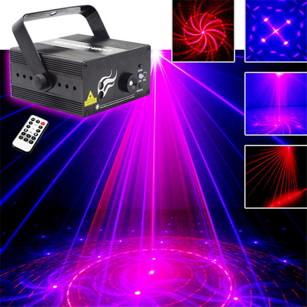 Mini 3 Len 18 RB Red Blue Patterns Projector Stage Equipment Light 3W Blue LED Mixing Effect DJ KTV Show Holiday Laser Stage Lighting L18RB