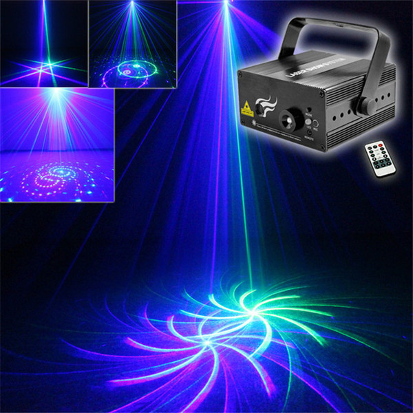 Mini 2 Len 12 GB Green Blue Pattern Projector Stage Equipment Light 3W Blue LED Mixing Effect DJ KTV Show Holiday Laser Stage Lighting L12GB