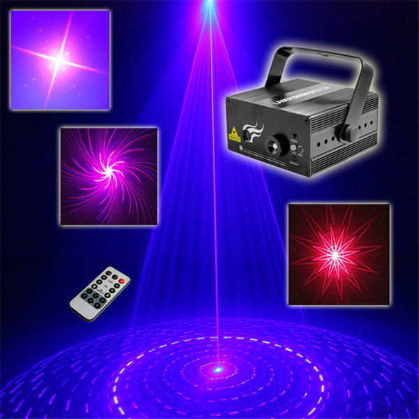 Mini 2 Len 9 RB Red Blue Patterns Projector Stage Equipment Light 3W Blue LED Mixing Effect DJ KTV Show Holiday Laser Stage Lighting L9RB