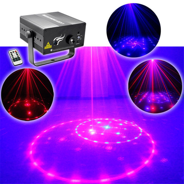 Mini 2 Len 12 RB Red Blue Patterns Projector Stage Equipment Light 3W Blue LED Mixing Effect DJ KTV Show Holiday Laser Stage Lighting L12RB