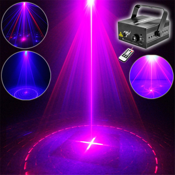 Mini 2 Len 8 RB Red Blue Patterns Projector Stage Equipment Light 3W Blue LED Mixing Effect DJ KTV Show Holiday Laser Stage Lighting L08RB