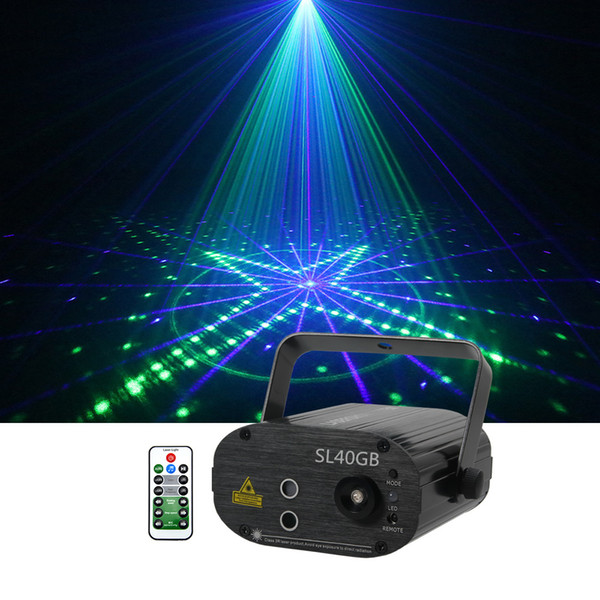 Mini 3 Len 40 GB Green Blue Pattern Projector Stage Equipment Light 3W Blue LED Mixing Effect DJ KTV Show Holiday Laser Stage Lighting L40GB